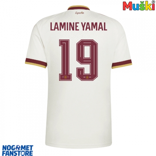 Španjolska Lamine Yamal #19 Gostujuci Dres SP 2026 Kratak Rukav